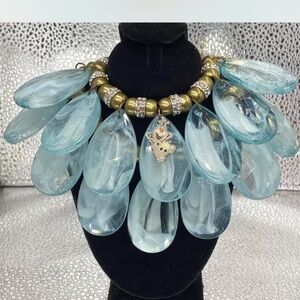 Disney Jewelry ^^^ ICED  Blue Statement Necklace ^^^ Orlaf * FroZen ^^^